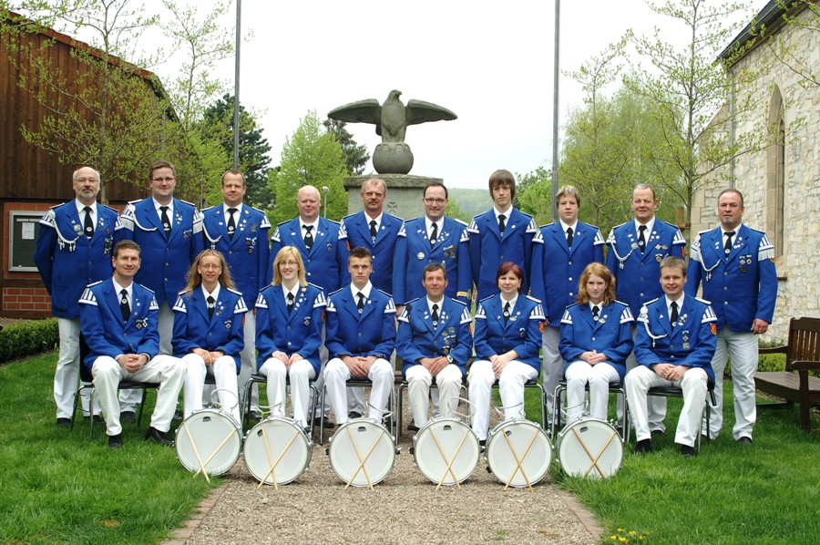 Gruppenfoto vom Spielmannszug