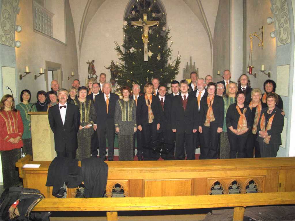Foto vom Konzert mit dem Chor Blahovist in der Rieseler Kirche 2010