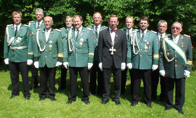 Foto vom K&ouml;nig mit Vorstand