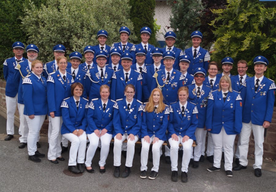 Gruppenfoto vom Spielmannszug